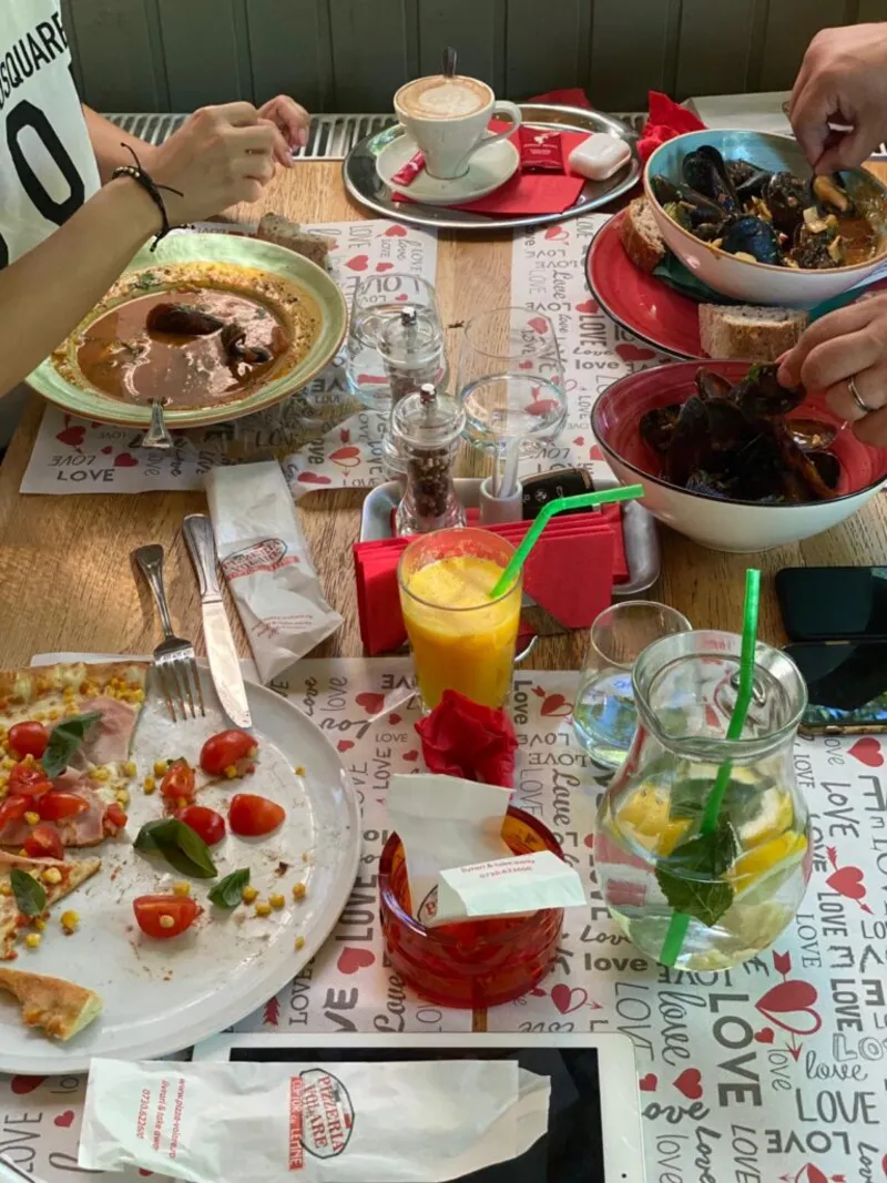 Exemplu platou / eveniment Pizzeria Volare